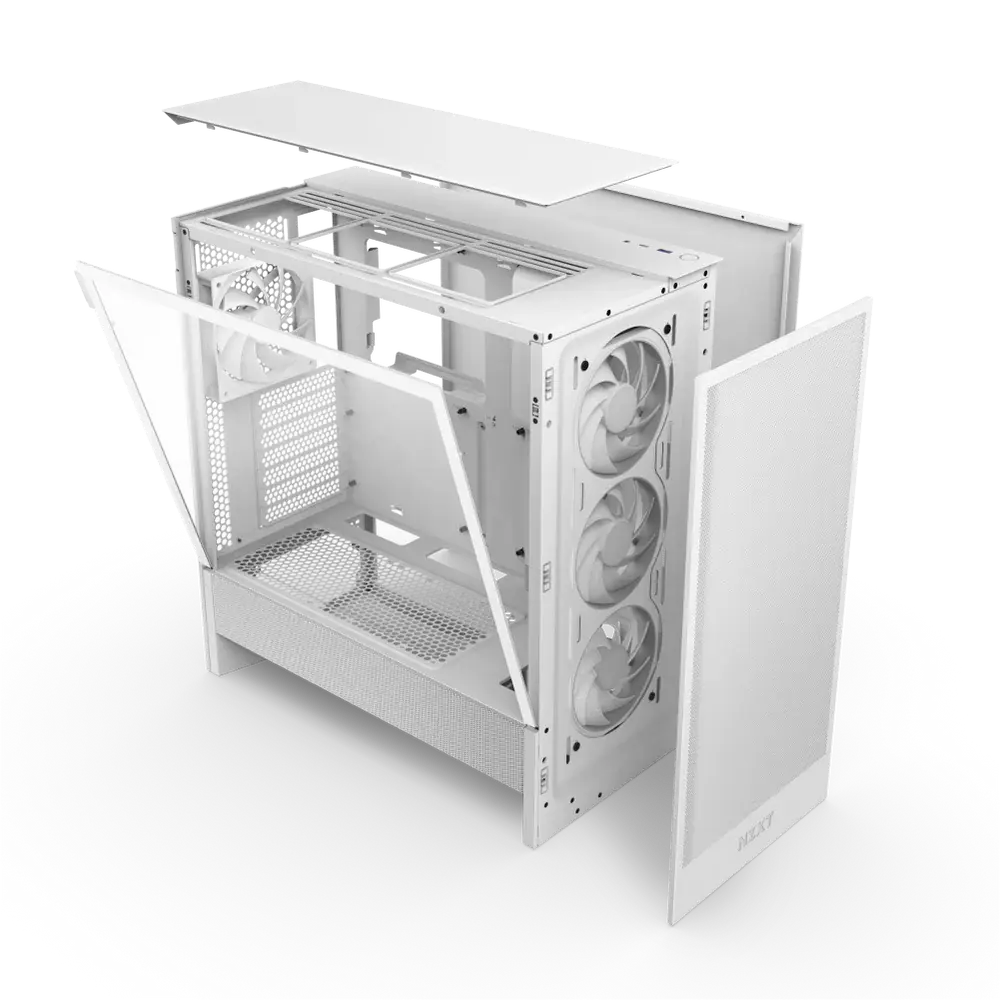 NZXT H5 FLOW RGB 2024 EDITION MID TOWER - WHITE | FLC Labs